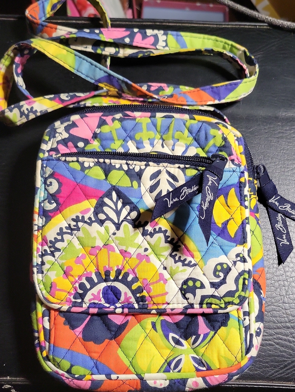 Vera Bradley Bright Floral Quilted Crossbody — Multi-Color